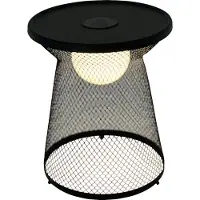 Leco Solarlampe / Solartisch LUNA anthrazit schwarz