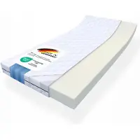 MSS e.K. Kaltschaum-Matratzentopper 120 x 200 cm - 10 cm dicke Matratzenauflage | Matratzen-Topper | Matratzenschoner | produziert in Deutschland
