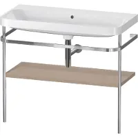 Duravit Möbelwaschtisch-Kombi Happy D.2 Plus 97,5x49cm, o. HL, lei, mit Metallkonsole