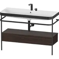 Duravit Möbelwaschtisch-Kombi Happy D.2 Plus 117,5x49cm, m Konso, 1 Lad, 2 HL, N geb.