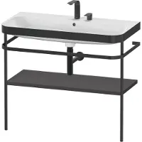 Duravit HP4738E8080 Metallk. mit Happy D.2 Plus bodenst.