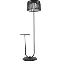 Leco , Stehlampe mit Ablagetisch, anthrazit