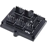 Phobya 1011224, Kabelsplitter, Schwarz, 1 Stück(e), 1 x 4-pin PWM, 6 x 4-pin PWM