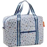 Sonstige Verlage Reisetasche Happy Life faltbar, wasserabweisend, 47x20x37 cm, aus recyceltem PET, für Trolleygriff