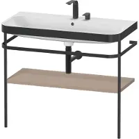 Duravit HP4738E7575 Metallk. mit Happy D.2 Plus bodenst.