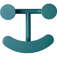 Fritz Hansen - Happy Kleiderhaken Dunkel Turquoise