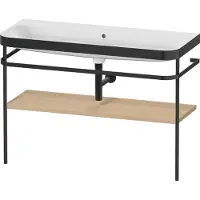 Duravit Möbelwaschtisch-Kombi Happy D.2 Plus 117,5x49cm, m Konsole, o. HL, Medit. Ei