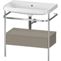Duravit Möbelwaschtisch-Kombi Happy D.2 Plus 77,5x49cm, o HL, st-g m, m Kons, 1 Lad
