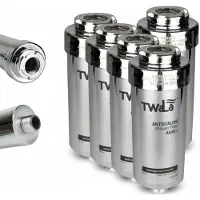 TWaLa 5x Duschfilter Chrom Wasserfilter gegen Kalk/Chlor Shower filter AWF-SWR-P-ANM-M