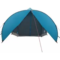 vidaXL Teepee Zelt für 9 Personen 9 Personen Blau und Grau