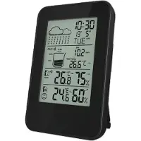 Denver Wetterstation - Innen & Außen - Hygrometer - Regenmesser - Temperatur - Wettervorhersage - Funkgesteuert - Drahtloser Außensensor - WSR560