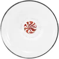 Zafferano Bilia Candy-Serie, 4er-Set Trinkgläser, bernsteinfarben, mundgeblasenes Borosilikatglas mit dekorativer, innenliegender Streifenkugel, modernes Design