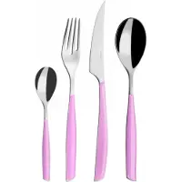 Casa Bugatti GLAMOUR, Besteckset 24-tlg. rosa Farbe, Gallery Box,