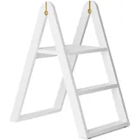 Gejst Reech Stepladder Weiß - , Weiß, Holz