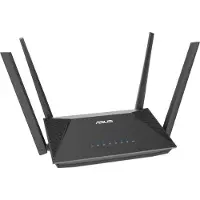 Asus RT-AX52 AX1800 AiMesh, Wi-Fi 6 (802.11ax), Dual-Band (2,4 GHz/5 GHz), Ethernet/LAN, Schwarz, Tabletop-Router