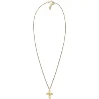 Elli Halskette Kinder Kreuz Herz Cute Kristalle Silber Elli Gold