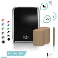 Blanc HYGIENIC SET: Handtuchrollenspender SENSOR, berührungslos, Blanc Cosmos + 2 Handtuchrollen ECO-Natural - PRODUKTSET