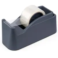 SAX Klebebandabroller Tape it easy, 0-729-18, grau, Tischabroller für Klebeband 50mm x 66m