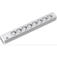 Bachmann 19'' PVC 8x Schutzkontakt-Steckdosenleiste, 2,0m Schutzkontaktstecker