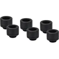 Thermal Grizzly DeltaMate Fitting - HT14 Black (6-Pack)