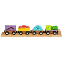 Bigjigs Holz-Monsterzug, 4-tlg.
