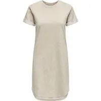 ONLY Damen Ivy Kurzarm Kleid Chateau Gray