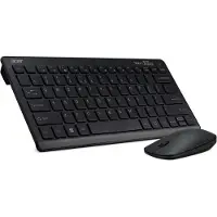 Acer AAK125, 60%, Kabellos, RF Wireless, Schwarz, Maus enthalten