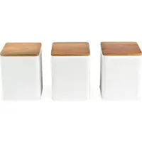 Salter BW12898WEU7 Toronto 3-Piece Canister Set White