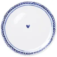 Blond Amsterdam Speiseteller Delfts Blond Herz in Blau - 26cm | Gr.: onesize