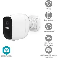 Nedis WIFICBO32WT SmartLife Außenkamera 4MP Quad HD 1440p/2560x1440 IP66 5 V DC