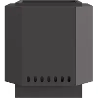 vidaXL Rauchfreie Feuerstelle Schwarz 48 x 48 x 51 cm Wetterfeststahl