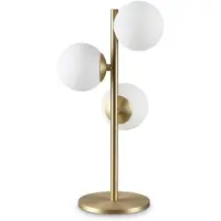 Ideal Lux Tischlampe Perlage, messing / gold, für Wohn- / Esszimmer, Metall, Tischlampe
