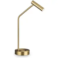 Ideal Lux Zeitgenössische Tischlampe Easy Metall Messing Led 3,5W 3000K Ip20