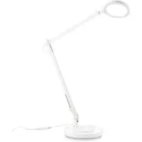 Ideal Lux Moderne Schreibtischlampe Futura Aluminium-Kunststoff Weiß Led 12,5W 4000K