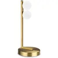 Ideal Lux Zeitgenössische Abatjour Ping Pong Metall Messing Led integriert 6W 3000K Ip20