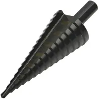 GEKO HSS TiAlN Stufenbohrer 4-32 mm - Hochgeschwindigkeitsstahl mit exzellenter Schneidfähigkeit, ideal für Nichteisenmetalle, Stahl und Kunststoffe.