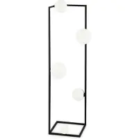 Ideal Lux Stehleuchte Industrial-Minimal Ecke Metall Schwarz 5 Lichter G9 3W 3000K Warmes Licht