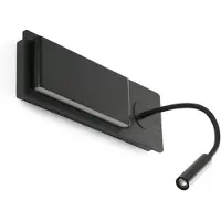 Faro MOOD Schwarze Wandleuchte mit Lesegerät 20063