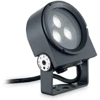 Ideal Lux LED-Außenstrahler ULEX 08W SOURCE 261287 8,5 W 640 lm 3000 K IP65 9 cm anthrazit