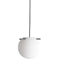 Frandsen Koi Pendelleuchte Ø25 Opal White/Black - , Koi, dimmbar, Weiß, für Wohnzimmer, Glas, Design