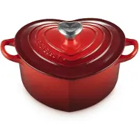 Le Creuset Kasserolle Le Creuset Hart Kirschrot 20 cm