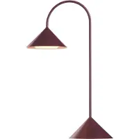 Frandsen Grasp LED-Akku-Tischleuchte H47 Dunkelrot - , Grasp, dimmbar, Rot, für Balkon, Metall, Design