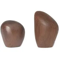 Ferm Living Pfeffer- und Salzstreuer Cairn Dark Brown (2er-Set)
