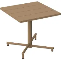 Fatboy - Fred's Outdoor Tisch 80 x 80 cm, mochaccino (Exklusive Edition)