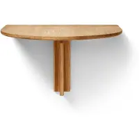 Form & Refine Wandtisch, klappbar Trefoil Eiche geölt braun, Designer Herman Studio, 75x49x68 cm
