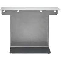 House Doctor HDBook Wandregal silber gebürstet 32x25x23 cm - , Metallisch, Edelstahl