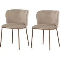 Ebuy24 Esszimmerstuhl Edina Beige