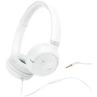 JBL Tune 530 On‑Ear, kabelgebundene Kopfhörer, reiner Bass‑Sound, Weiß