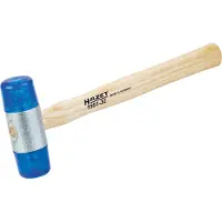 Hazet Kunststoff-Schonhammer 1951-32 (blau/holz, rückschlagarm)