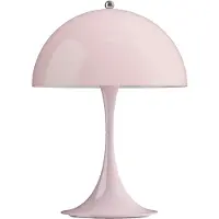 Louis Poulsen Panthella 250 PORTABLE LED-Akkuleuchte rosa - , Panthella 250, dimmbar, Pink / Rosé, für Wohnzimmer, Kunststoff, Modern